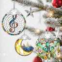 Christmas Ornaments: Stained Glass Ornament, Christmas Tree Ornament, Hanging Ornaments for Home Decor & Xmas Tree Decorations Exquisite Holiday Decor, Gifts & Holiday Present - Musical Note