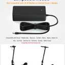 VHBW 42V Charger for Hover-1 Electric Scooters Compatible with Hover-1 Highlander, Dynamo, Gambit, Helios, Alpha, Jive, Journey, Formula, Escape, Pioneer, Rally – Not for 29.4V or 3-Prong/XLR Models