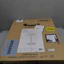 Powell Tarkin Round Off White Turned Spindle Pedestal Side Accent Table