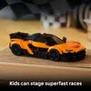 LEGO Speed Champions McLaren W1 Race Car Toy for Boys & Girls, Ages 9+ - Building Set for Pretend Play & Display w/1 Driver Minifigure - Gift Idea for Kids & Supercar Fans - 77257