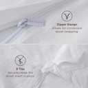 Bedsure White Oversized King Duvet Cover - 3 Pieces Prewashed Cotton-Like Extra Soft Bedding Set, Includes 1 Duvet Cover 120x98 Inches with Zipper Closure & 2 Pillow Shams, Comforter Not Included