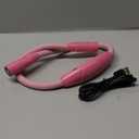 LUXJET 80 Hours Neck Light, Rechargeable Book Light for Reading with 3 Color Modes, Hands-Free Lamp for Camping, Crafts, Travel, Ideal Gift for White Elephant Stocking Stuffer (Three Color Temperature (6000K-4000K-3000K), Pink)