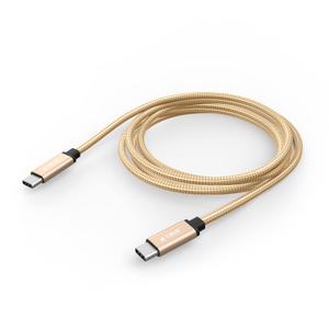 CBUS 10ft USB C to C Fast Charging Cable Heavy-Duty Braided Cord Compatible with iPhone 16/15/Pro/Max/Plus, iPad Pro/Air, Galaxy S25/24/S23/S22/Plus/Ultra/FE, Google Pixel, TCL Type C (Beige Gold)