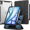 ESR for iPad Air 11 Inch Case M3/M2 (2025/2024), iPad Air 5th/4th Gen Case (2022/2020) 10.9 Inch with Pencil Holder, Removable Magnetic Cover, Vertical Stand, Rebound 360 Series, Black