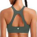 RUNNING GIRL Sports Bras for Women,Racerback Molded Cup Sports Bra with Sewn in Pads XL