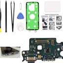 Charging Board Dock Port Replacement Compatible with Galaxy S22 US Version, USB-C Connector Only for S22 SM-S901U, SM-S901U1, SM-S901W, with Instruction Manual, Toolkit