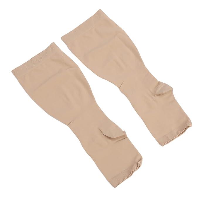 Breathable Xl Sun Protection Leg Sleeves for Women Skin Color Comfortable Air Condition Leg Warmers Skid Texture for Sports and Everyday Wear