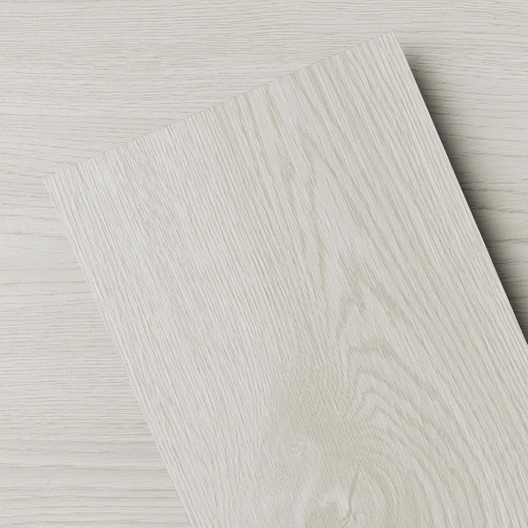 Peel and Stick Floor Tile Vinyl Wood Plank 18-Pack 27 Sq.Ft, White Oak, Rigid Surface Hard Core Easy DIY Self-Adhesive Flooring