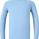 PATPAT Boys UPF 50+ Rash Guard Swim Shirt Long Sleeve Dry Fit Shirts 5-16Y | UV Sun Protection Rash Guard Swimwear SPF Water Beach Surf Quick Dry Shirts For Youth Teen Little Kids