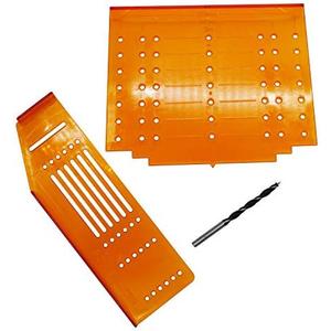 DGQ Pack of 3 Knob Handle Pull Drill Mounting Template for Cabinet Doors and Drawers