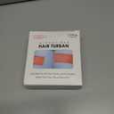 YoulerTex Microfiber Hair Towel Hair Wrap: 2 Pack 10X26 Hair Dryer Towels for Women Absorbent Turban Twist Hair Drying Shower Cap Curly Hair Products for Hair Care Hair Accessories (07 2-Pcs Blue)