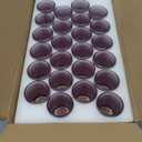 SUPMIND 24 Pcs Votive Candle Holders, Glass Holders Bulk for Table Centerpiece, Tea Lights Candle Holders for Wedding Shower, Party and Home Decor Purple