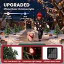 TISEJOY Christmas Tree Solar Lights Decoration Gifts Outdoor, Decorative Navidad Solar Tree Lights with Multiple Modes, Waterproof Xmas Decorations for Outside, Garden Yard Patio Decor 2 Pack