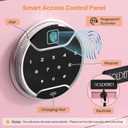 Goldenkey Pink Fingerprint Safe for Home, Biometric Security Safe Box with Touchscreen Keypad, Jewelry Safes for Cash, Document Safes with Fireproof Waterproof Bag for Bedroom, Closet, Office
