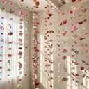 Suncalla 6 Pcs 35.46 ft Flower Garlands Backdrop Artificial Wildflower Vines Floral Decorations for Party Fake Flower Vines Faux Silk Wildflower Decor for Wedding Garden Wall Arch(Pink)