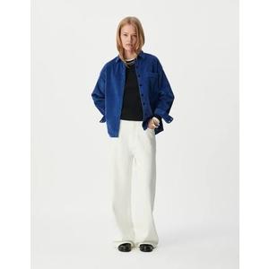 Eddie Bauer Women's Madison Valley Corduroy Overshirt (Blue, XL)