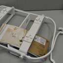 Umbra Flex Hanging Shower Caddy with 2 Shelves, Bathtub Shelf and Bathroom Organizer, White