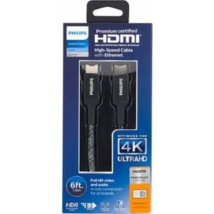 Philips High-Speed HDMI Cable, 6 ft