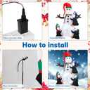 7FT Christmas Inflatable Snowman, IP65 Lighted Blow Up Snowman with LED Lights, Automatic Inflation Yard Decorations for Lawn Garden Holiday Decor