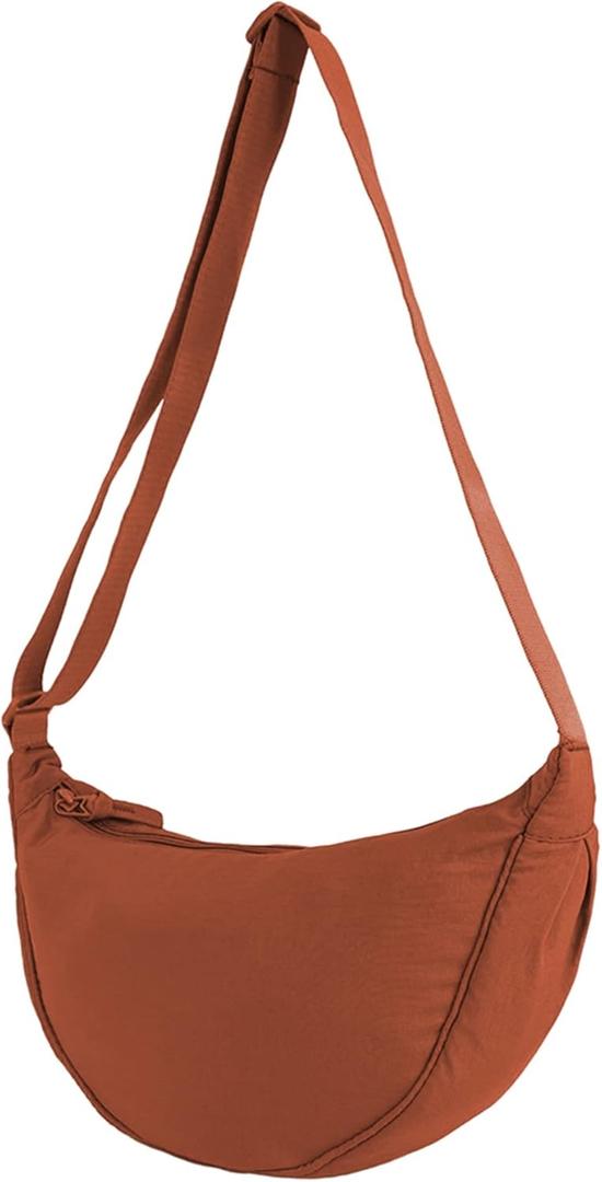 Crossbody Bag Hobo Sling Crescent Bags Women Men Trendy Small Shoulder Bag Purse Dumpling Casual Handbag Adjustable Strap