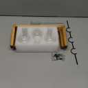 Plant Propagation Station, Plant Terrarium with Wooden Stand, Unique Gardening Birthday Gifts for Women Plants Lovers, Home Office Garden Decor Planter - 3 Bulb Glass Vases