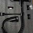 Wall Mount Kitchen Faucet, 8 Inch Center Wall Mount Faucet with Pull Down Sprayer, Commercial Spring Wall Faucet for Kitchen Sink, 3 Functions, Dual Handle, 304 Stainless Steel, Matte Black (Matte Black)