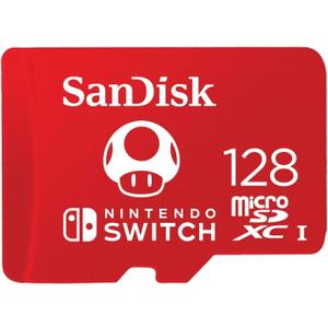 SanDisk 128GB microSDXC Card Licensed for Nintendo-Switch - Made for Nintendo-Switch, OLED, and Lite - SDSQXAO-128G-GNCZN