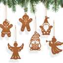 Gingerbread Christmas Decorations,Christmas Tree Ornaments,Xmas Tree Holiday Wedding Party Decorations with Hanging (Angel)