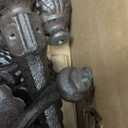 Sungmor Heavy Duty Cast Iron Candlestick Holders - Handcrafted Vintage Candelabra - 17Inch Tall & 5 Arms Candle Holders - Decorative Pillar Candle Stand for Christmas Birthday Wedding Home Party