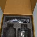 Molimoli (Upgraded Pump) Coffee Syrup Dispenser for Coffee Bar, Coffee Pump Dispenser, Glass Syrup Bottle w. Pump, 11.8 oz 350 ml, Set of 2, Silver