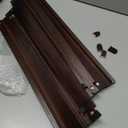 4PCS Wooden Mahjong Racks with Pushers,21 Inches All-in-One Mahjong Pushers and Racks for Mahjong, Dominoes,Mexican Train,Includes Magnetic Chip Box (Reddish Brown)