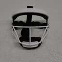 Dinictis Softball Face Mask, Lightweight, Comfortable, with Wide Field Vision, Durable and Safe Face Guards, Premium Protective Softball Fielder's Mask (White), Size: Youth(M)