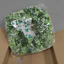 POILKMNI 18 Inch St Patricks Day Wreath Decorations, Artificial Shamrock Clover Decor with Bows for Front Door, Home, Wall, Porch, Party Supplies