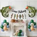 Gone Fishing Party Decorations, Bass Balloons Net Banner Kit | Perfect for Ofishally One 1st birthdays, Gone Fishing themed parties, and fisherman baby showers.