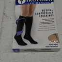 Truform 20-30 mmHg Compression Stockings for Men and Women, Knee High Length, Closed Toe, Beige, X-Large