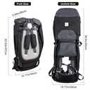 Baby Shoulder Carrier Baby Hiking Backpack Carrier with Rain Cover Sun Shade for Child Safe Backrest and Toddler Ergonomic Seat Holds 40 Pound for Children Between 6 Months-3 Years Old Babies