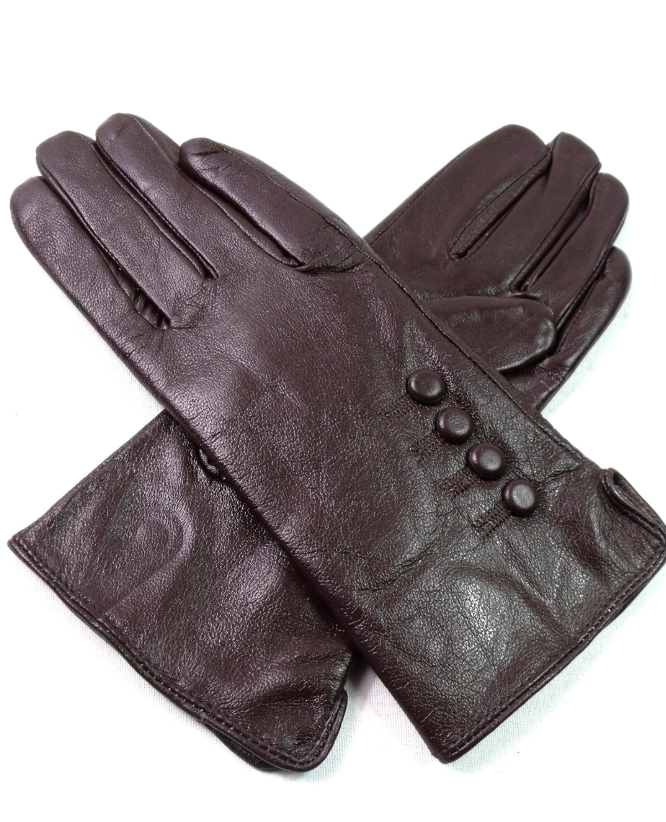 The Leather Emporium Women's Gloves Fur Lined Winter Warm
