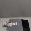 TIKNIK Silicone Dish Drying Mat, Stone Drying Mat for Kitchen Counter with BuiltIn Drain, NonSlip Drain Pad with Builtin Drain, Heat Resistant Stone Drying Mat, Hangable, Black1pc, 16" x 12"