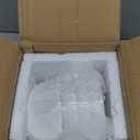 DELLING 22 Oz Cereal Bowls Set of 4, Porcelain Geometric Soup Bowls, White Dessert Bowls for Rice Pasta Salad Oatmeal Snack, Ceramic Bowls Microwave Dishwasher Oven Safe