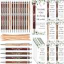 Yeaqee 36 Sets Employee Appreciation Gift Bulk Thank You Inspirational Wood Bamboo Pen with Cards Graduation Appreciation Gift fo Teacher Student Nurse Coworker Staff(6 Colors,You Are A Key Sign)