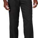 Amazon Essentials Men's Classic-Fit Expandable-Waist Flat-Front Dress Pant (36W x 32L, Black)