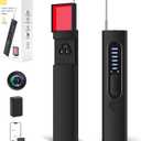 Hidden Camera Detector, GPS Tracker Detector & Listening Device Detector, 2-in-1 Camera Detector with LED Light for Bathroom, RF Detector for Hotels, Home, Office, 5 Levels Sensitivity