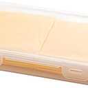 Cow Cheese Slice Holder Storage Container For Refrigerator Sliced Shredded Keeper Containers For Fridge (clear1)