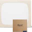 REST Evercool+ Fitted Sheet, CaliKing Size, Snow Ivory, 15" Deep (up to 18), Breathable Bedding for Hot Sleeper and Night Sweats, Bed Sheet with Ionic+ Self-Cleaning Silver Yarn for Sensitive Skin