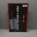 BLAZIN' GRILL Prep and Serve Trays | Set of 2 Stackable, Melamine Trays | Serving Tray & Marinating Tray | Serving Platter for Plating Food & BBQ Prep Tub for Marinating Meats | Grill Accessories |