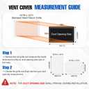 Fancat 16"W x 10"H Return Air Grille [Duct Opening Size], Steel HVAC Return Air Vent Cover for Wall & Ceiling, White Powder-Coated Rust-Resistant AC Cold Air Return, Outer Dimensions 17.75"W x 11.75"H