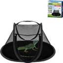 Rest-Eazzzy Small Animal Tent, Portable Cat Tent, Cat Enclosures for Outside and Indoor with Carry Bag, Pet Playpen for Hamster, Guinea Pig, Rabbits (XS-Black