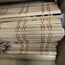 LazBlinds No Drill Bamboo Roman Shades, 25x64, Ceylon Light Russet