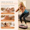 Lifepro HexaPlate Lite Vibration Plate Exercise Machine with Magnetic Acupoints - Full Body Vibration Platform for Beginners and Recovery - Lymphatic Drainage Massager for Muscle Toning and Fitness