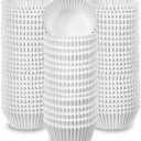 100 Jumbo Cupcake Muffin Liners 2 1/4" X 1 7/8" | Large Tall White Fluted Baking Cups Cupcake Liners